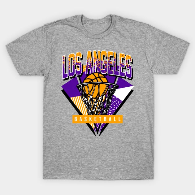 Los angeles basketball shirt grey hotsell
